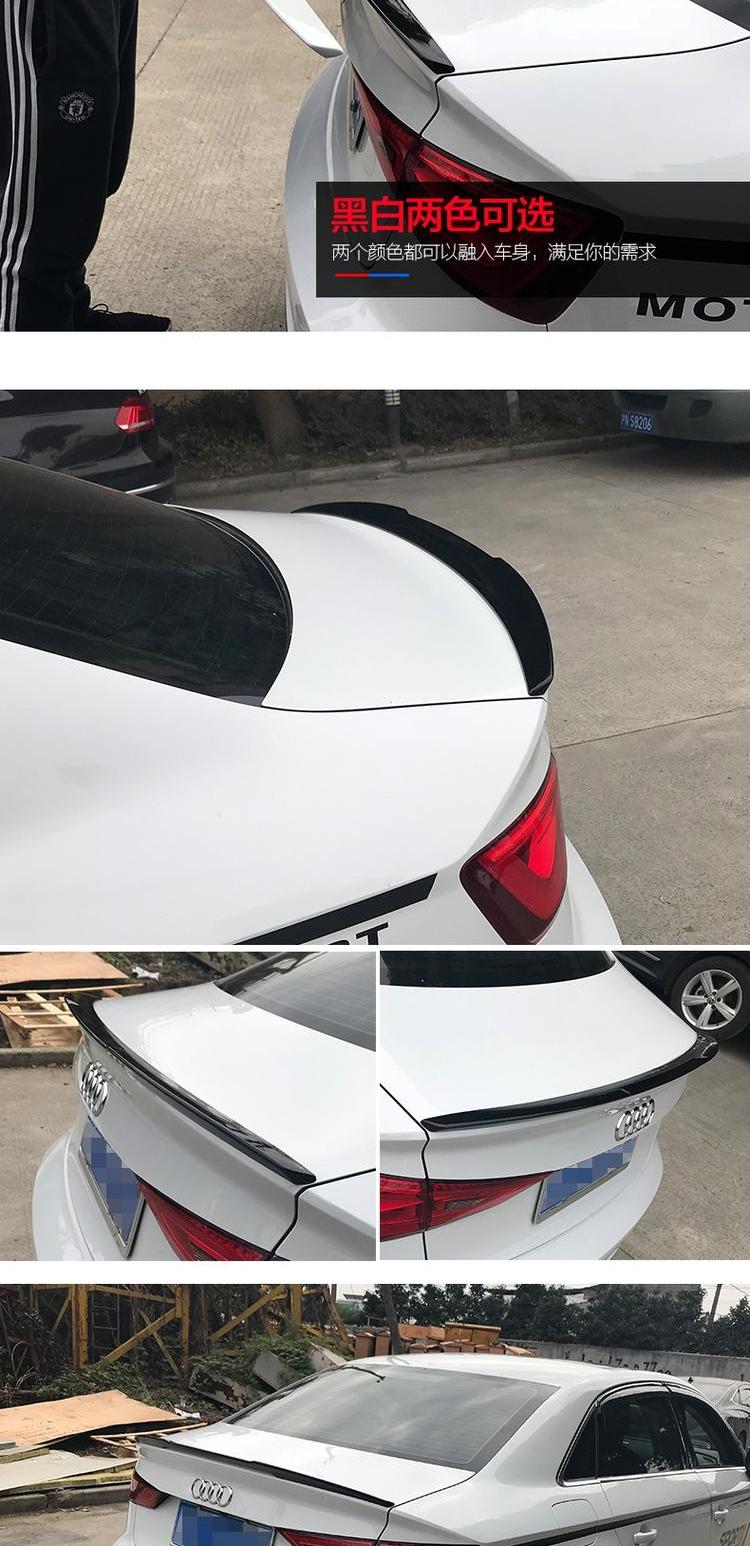 14-19 Audi mới A3 phía sau cánh miễn phí đấm cố định đuôi gió phía sau cánh lướt gió sửa đổi S3 đặc biệt sửa đổi - Sopida trên cánh gió xe ô tô