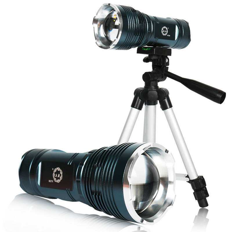 Night fishing light fishing light intense light 1000w super bright four light source blue light purple light xenon lamp rechargeable waterproof bracket