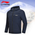 Li Ning down jacket nam áo khoác 2018 mùa đông bóng rổ mới ấm áp trùm đầu mùa đông màu xám vịt xuống trang phục thể thao áo phao lông vũ nữ dáng dài Thể thao xuống áo khoác