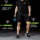 Брюки для фитнеса Li Ning, мужские баскетбольные леггинсы, пятиточечные брюки, высокоэластичные тренировочные брюки, компрессионные брюки для бега, леггинсы, шорты mini 3
