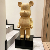 Net red bear large creative floor ornaments simple modern living room soft decorative art wedding gifts new home gifts