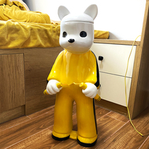 Nordic ins tissue box living room light luxury napkin carton roll paper tube TV cabinet home resin floor decoration