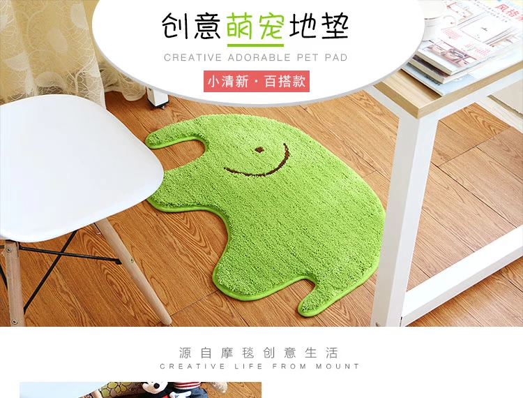 Dễ thương phim hoạt hình thảm sàn thảm phòng tắm vòi hoa sen mat hấp thụ thảm sàn nhà phòng ngủ cửa mat nhà bếp mat - Thảm sàn