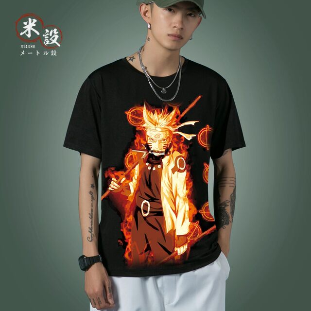 Naruto Uchiha Itachi joint men's short-sleeved T-shirt trendy men's T-shirt loose summer youth trend