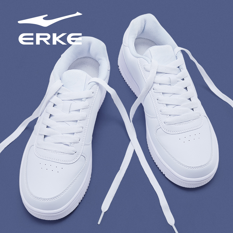 Hongxing Erke Men's Shoes Spring New Trendy Brand White Sneakers Men's Air Force One Youth Student Casual Shoes