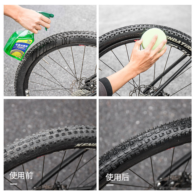 Sailin Bicycle Tire Cleaner, Motorcycle Tire Shine Agent, Mountain Bike Tire Maintenance, Delays Aging and Cracking
