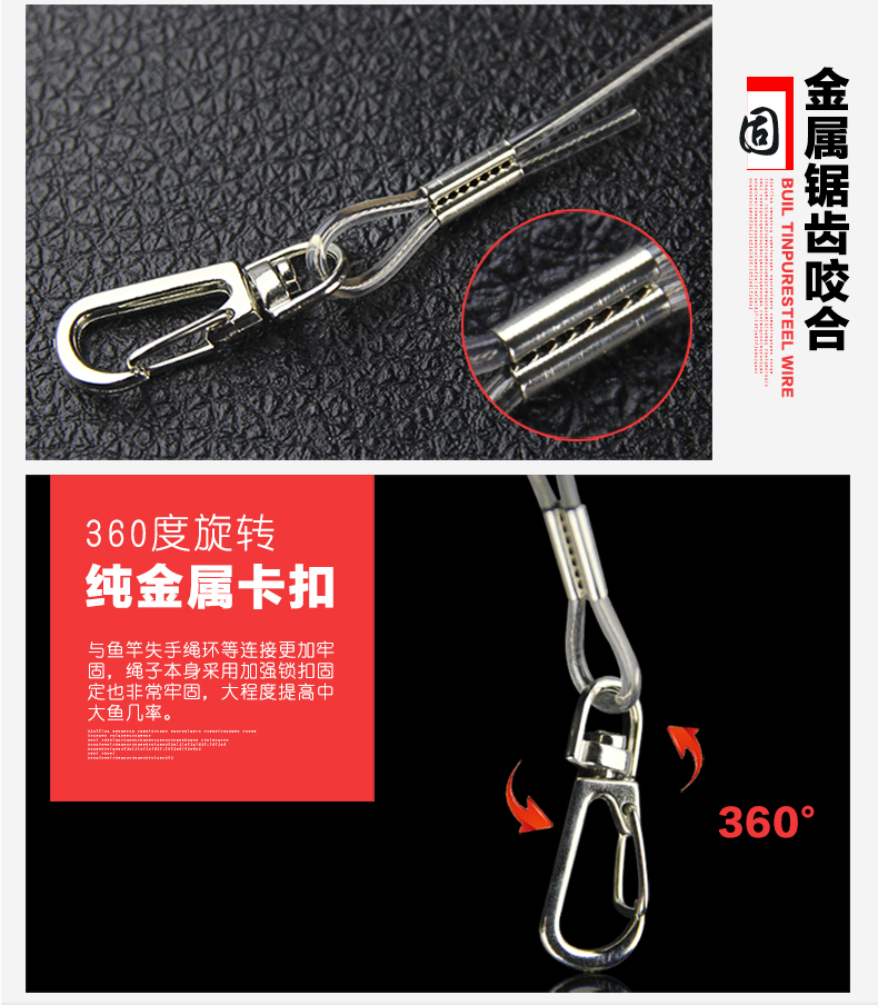 Cần câu bị mất sợi dây thừng có thể thu vào tự động còng thanh ngư cụ cung cấp thiết bị đánh bắt cá ngư cụ phụ kiện