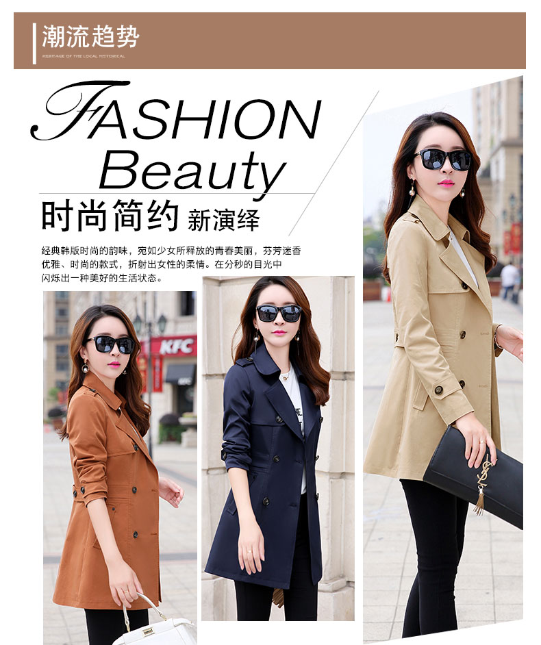 Trench pour femme en Polyester - Ref 3227244 Image 8