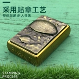 Креативная зажигалка на керосине, ветрозащитный старомодный динозавр, ретро нашивка