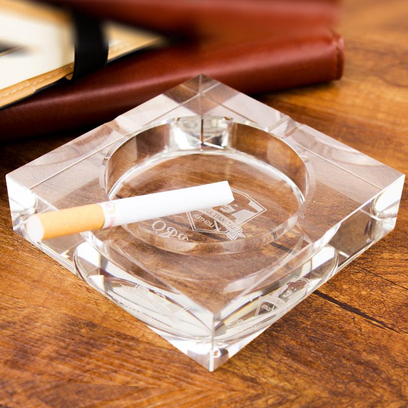 ZORRO Sulo Glass Cigarette Ashtray Fashion Creative Personality Men's Office Living-room Minimalist Swing Piece big