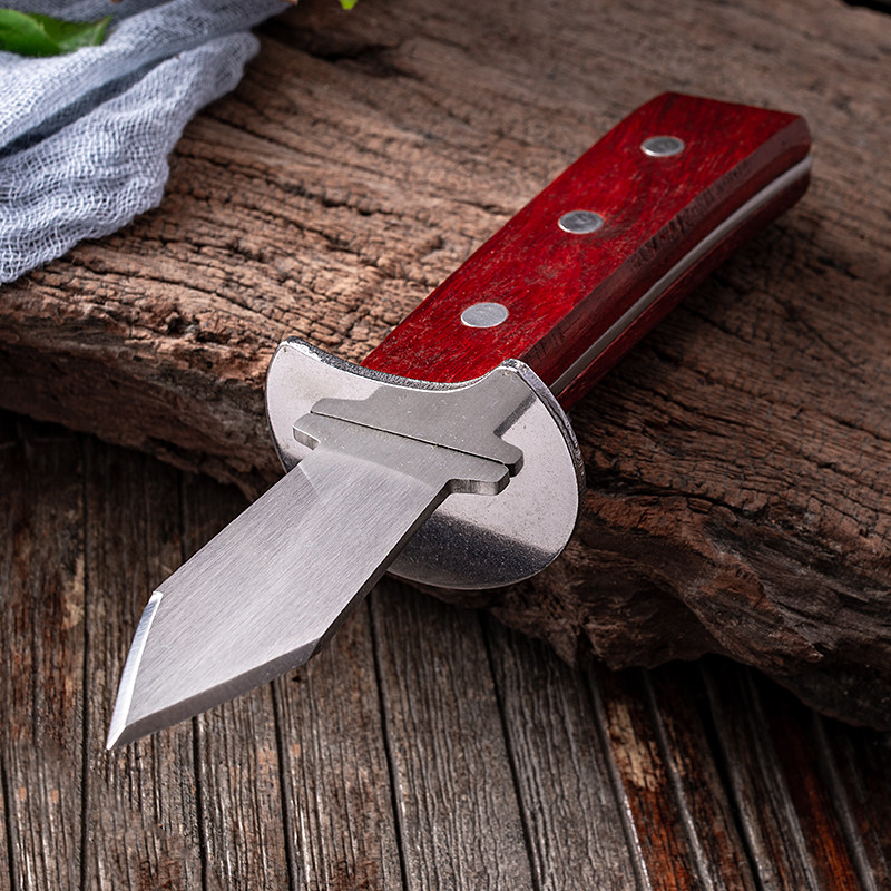Oyster knife stainless steel oyster opener raw oyster knife household skid artifact sea oyster scallop shell opening tool commercial