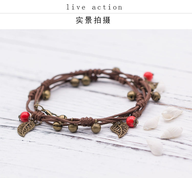 Gốm chuông nhiều vòng cá tính nữ sinh viên quốc gia bạn gái đơn giản nhỏ tươi người vòng tay