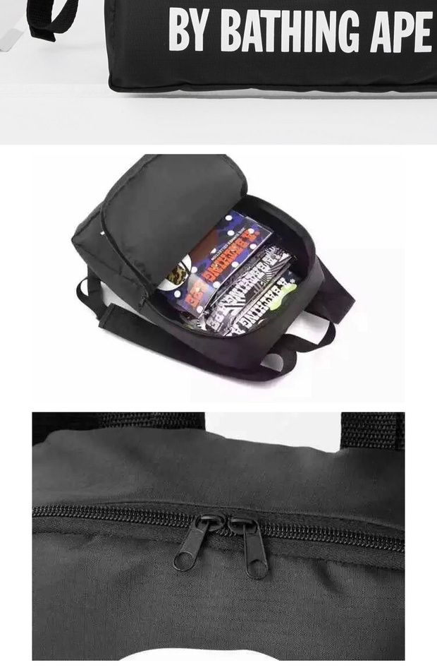 Sản phẩm mới hot tạp chí thủy triều thương hiệu BAPE ba lô BA * PEheadbackpack ba lô ba lô có thể được phê duyệt balo mcm