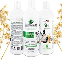 LillianRuff oat dog body bath lotion deodorant soothing dry hair itchy skin applicable neutral to sensitive muscle