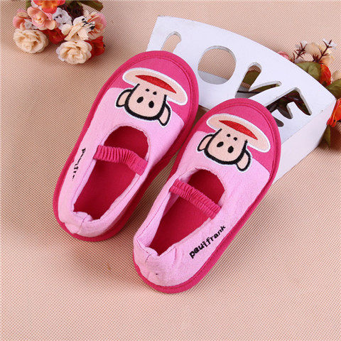 Pantoufles enfants en suède pour hiver - semelle caoutchouc - Ref 1005765 Image 31