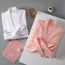 Bathrobe ladies Long Lovers Sleepwear Spring Autumn Season Water Suction Speed Dry Lengthened Towel Material Summer Hotel Bath Cloths Sleeping Robes