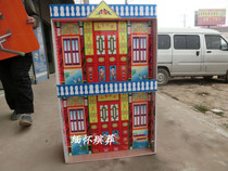 Paradise Villa Foam Blown Paper Memorial Service Anniversary Hundred Days Building Car Apartment Wreath for Funeral