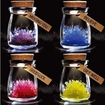 DIY planting permanently preserved self-growing crystal wishing bottle lucky bottle magic crystal hand gift ornaments