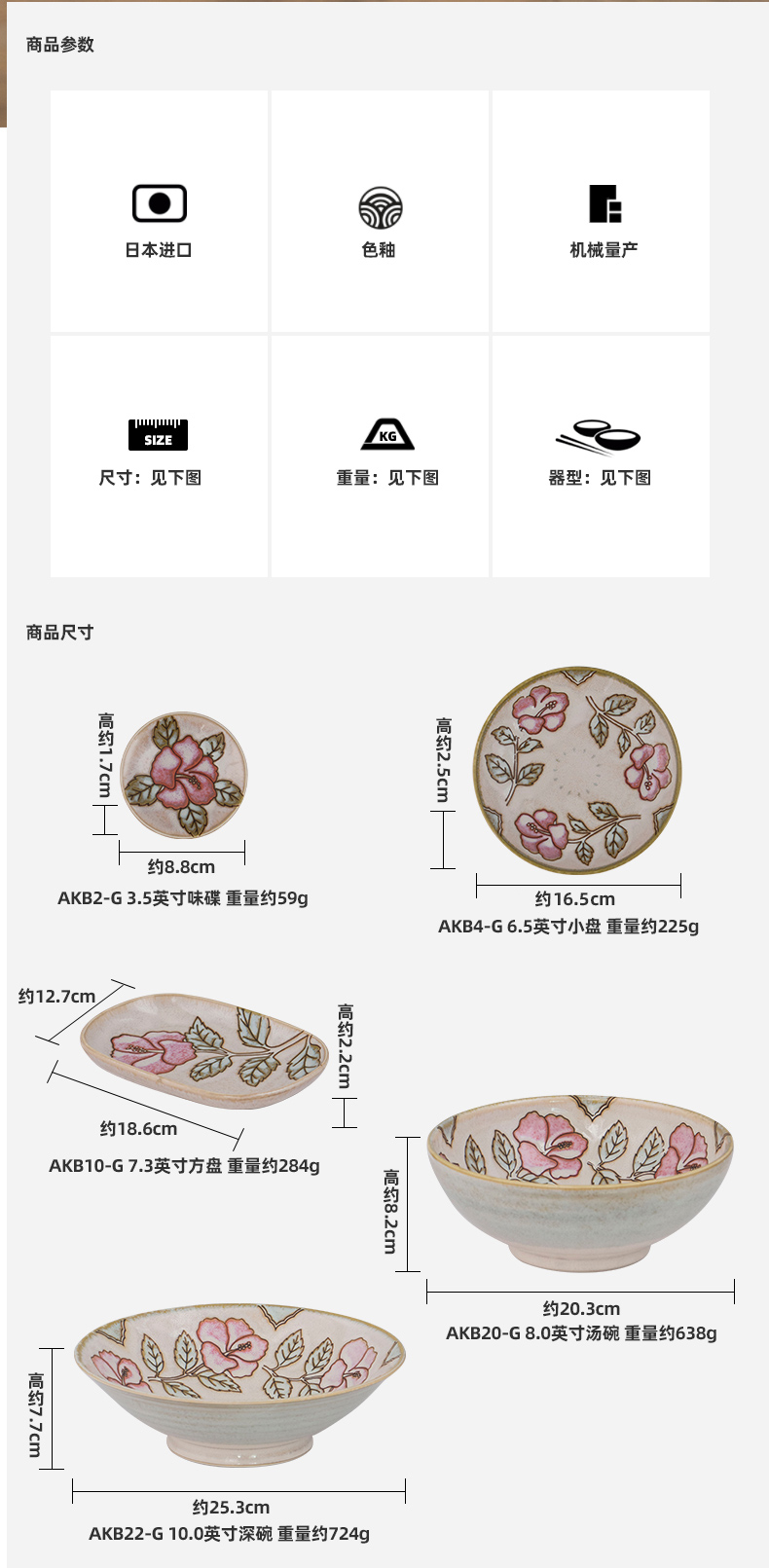 Japanese creative thickening the iron bowl plant decorative pattern plate ceramic tableware portfolio suit circular rainbow such as bowl soup bowl