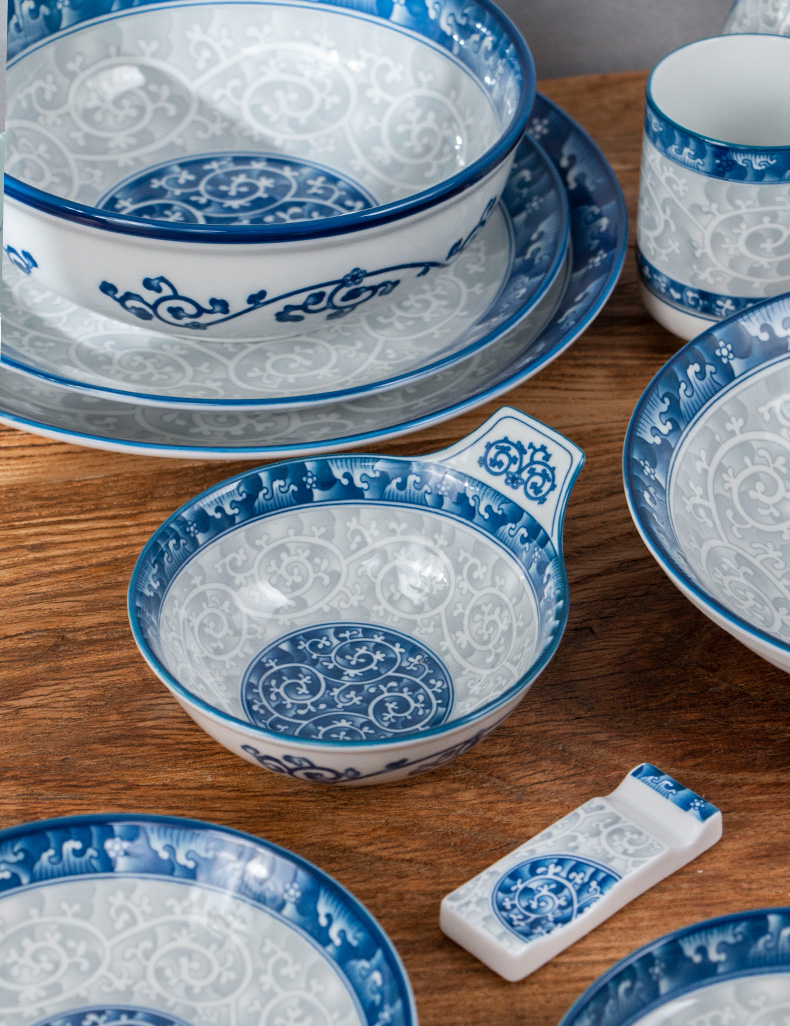 Year - end clearance - imitation Ming blue and white porcelain series - meinung burn imported ceramic tableware dishes