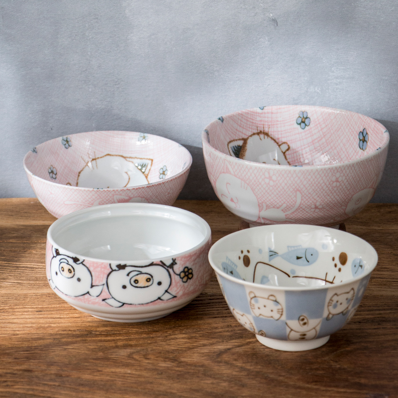 Year - end clearance - cartoon series - meinung'm ceramic dishes tableware imported from Japan