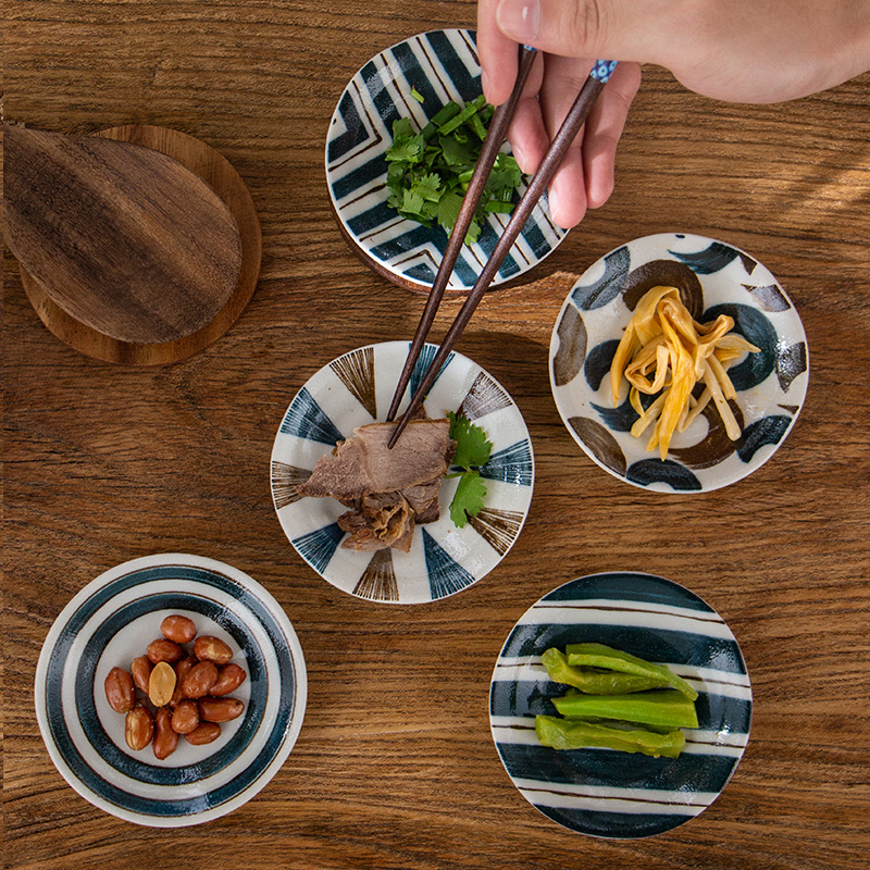 Meinung burn imported Japanese ceramics tableware made 4 inches flavour dish of soy sauce dish fastfood sushi plate dish suits for