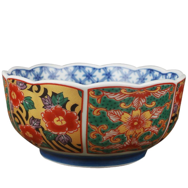 Meinung of up'm under the glaze color Japanese - style tableware ceramics la rainbow such as bowl of the big bowl color restoring ancient ways to use gift life of bowl