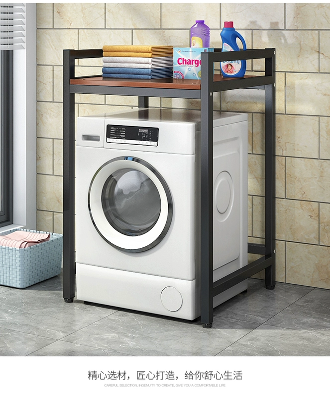 Giá lăn máy giặt hai lớp cao từ sàn đến trần ban công giá đựng nước giặt máy sấy kệ xếp chồng lên nhau phía trên máy rửa bát chân inox máy giặt kệ trên máy giặt