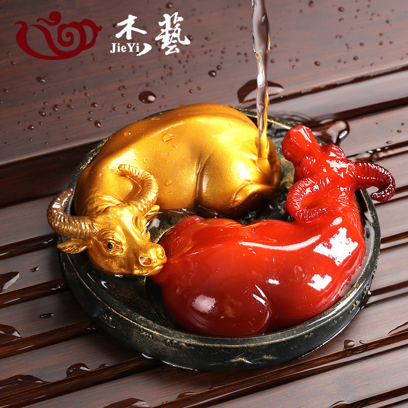 Chametz Tea Pet Bull Swing Piece Creative Boutique Tea Play with Nourishing Tea Pongfu Tea Accessories Teaways Zen