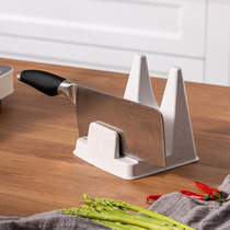  Plastic kitchen knife holder Multi-function tool holder Kitchen knife holder knife holder Storage rack Cutting board rack Pot cover countertop storage rack