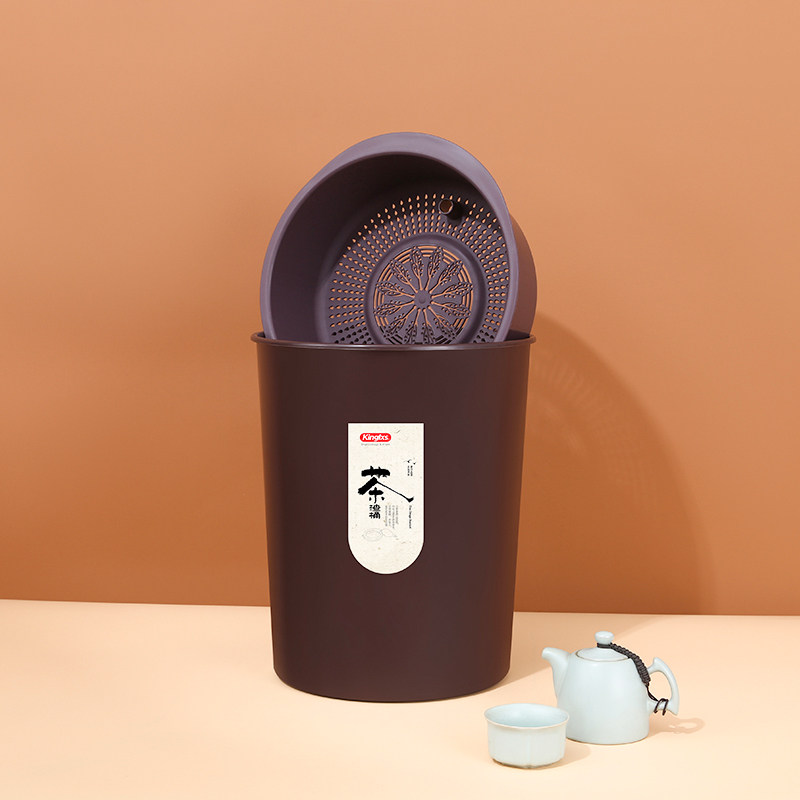 Tea residue bucket Pour tea tea bucket Kung Fu tea accessories Plastic tea table Waste water bucket Small filter garbage can Tea bucket