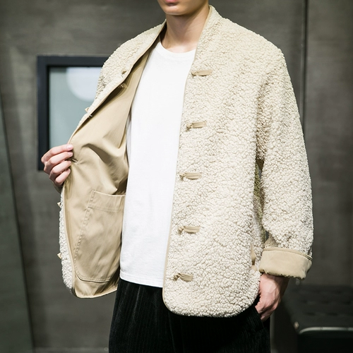 Мужская демисезонная осенняя куртка, ханьфу, китайский стиль, большой размер