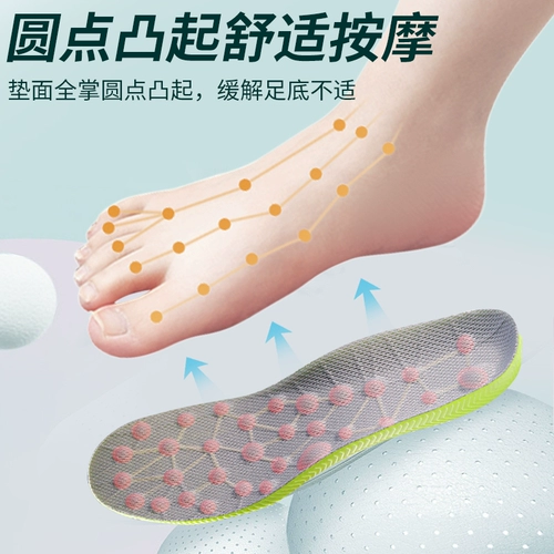 Мягкая пуля, спортивные стельки, амортизирующий дезодорированный массажер, мягкая подошва, впитывает пот и запах
