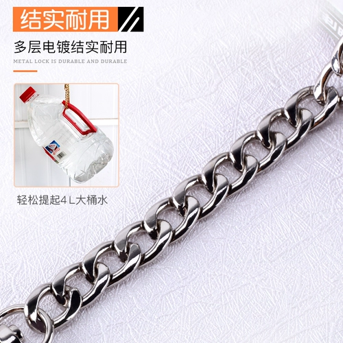 Аксессуар для сумки, сумка, цепь, бретели, сменный высококлассный металлический черный ремешок для сумки, на цепочке