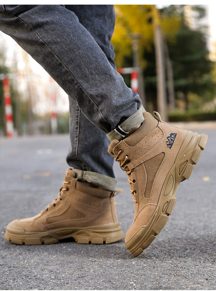 Men's labor protection shoes, anti-smash and anti-puncture, autumn and winter four seasons electrician insulated old insurance work shoes steel plate steel toe