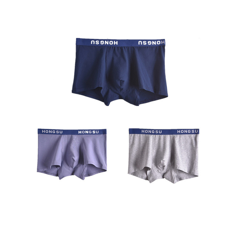 【因品旗舰店】男士纯棉内裤3条装-秒客网