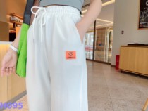 Sina Nige Sweat Factory H095-Summer Square Labeling Casual Sweatpants