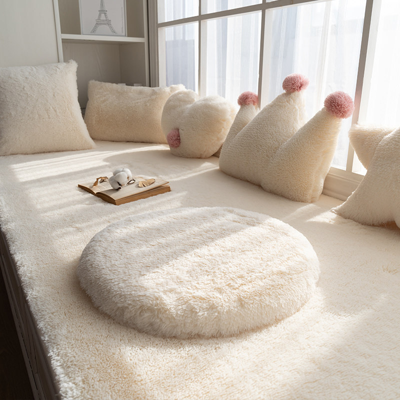 Bay window cushion window sill cushion blanket mat ins wind balcony cushion light luxury 2021 new high-end four seasons universal carpet