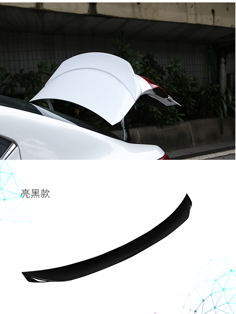 Mazda 3 Angkeira sửa đổi cánh sau trang trí RS đuôi sơn thể thao sắc bén đuôi gió lớn bao quanh - Sopida trên đuôi gió the thao ô tô