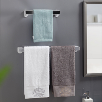 Bathroom free hole towel rack Nordic simple creative light luxury suction cup towel bar shelf Bathroom wall hanging