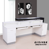 Fashion front desk reception desk simple bar counter counter desk desk office desk spot