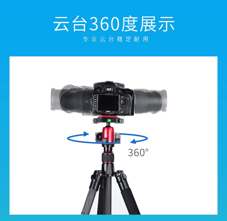 Manbily / Man Bili CZ-303 sợi carbon SLR camera chân máy cầm tay chân nhỏ đứng Canon - Phụ kiện máy ảnh DSLR / đơn