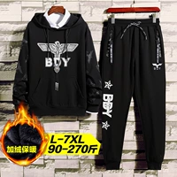 Черная толстовка с капюшоном, флисовый комплект