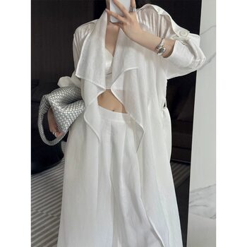 Lyocell ເສື້ອກັນແດດຜ້າກັນແດດ tencel ເຢັນສໍາລັບແມ່ຍິງ 2026 ລະດູຮ້ອນ ເສື້ອຄຸມບາງໆ breathable ສູງສໍາລັບຄົນຂະຫນາດນ້ອຍ