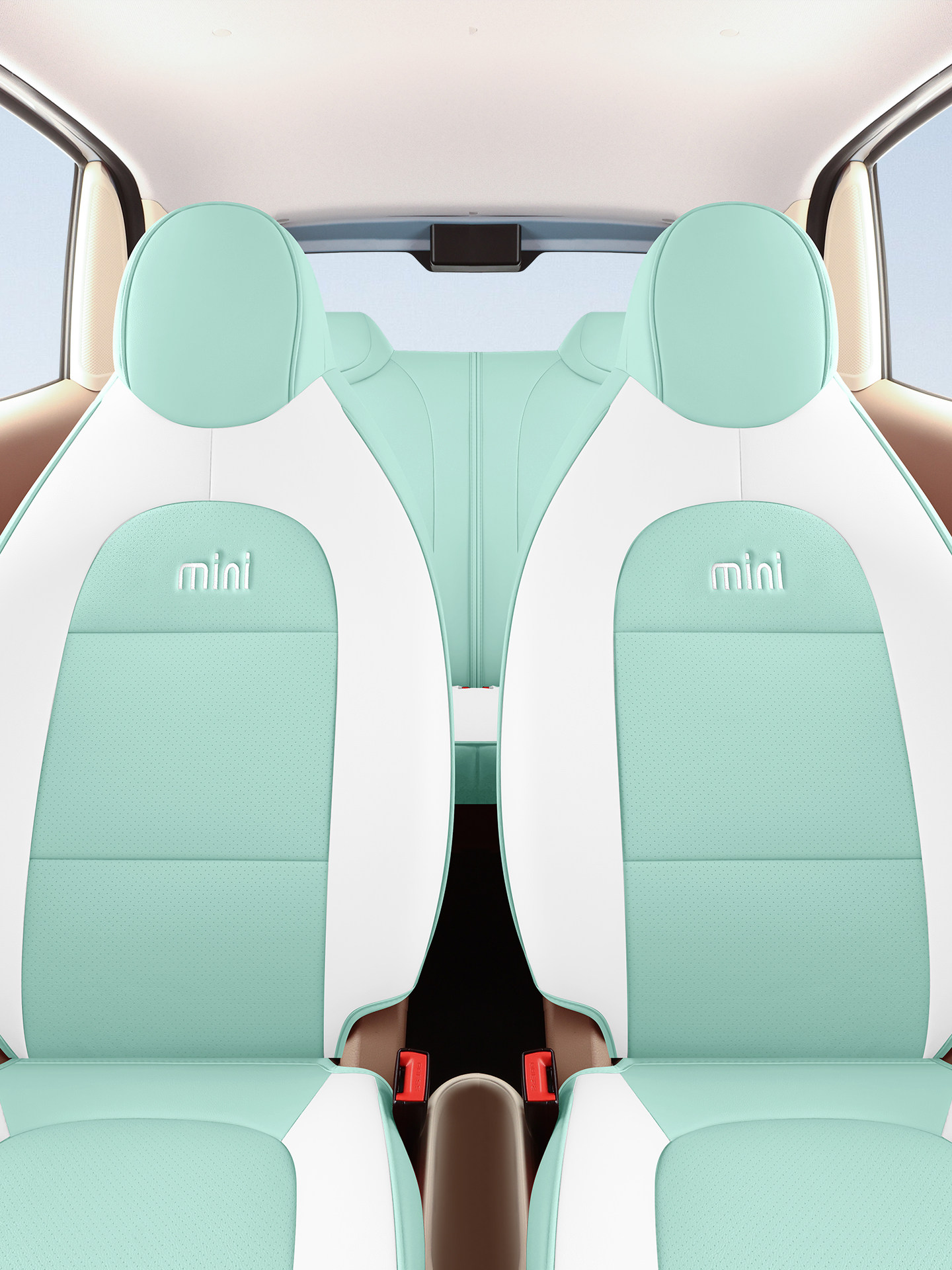 Wuling Hongguang Mini Special Car Seat Cover, Genuine Leather Seat Cover, Universal for All Seasons, Seat Cushion Cover, 2025 Model Four-Door Version