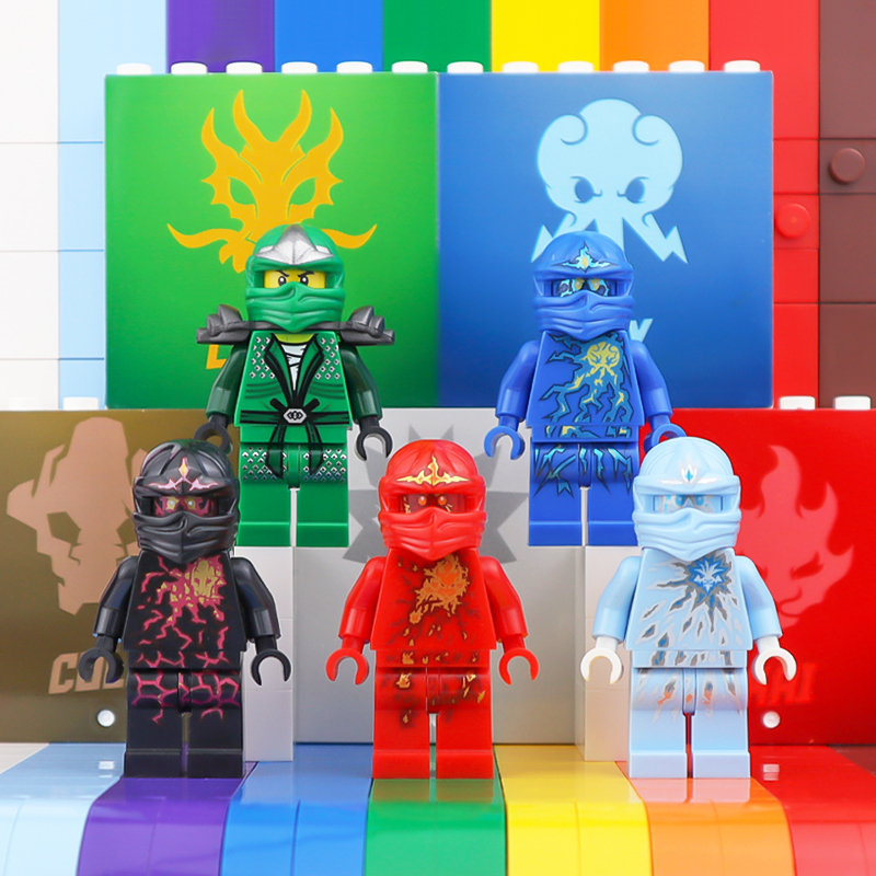 Nrg Potential Ninjago Stealth Zx Lloyd Elemental Power Background Ninja Kai Jiekozan Building Block Minifigure