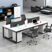 Kunming staff desk combination double digit computer desk chair working position employee position brief about four people desk