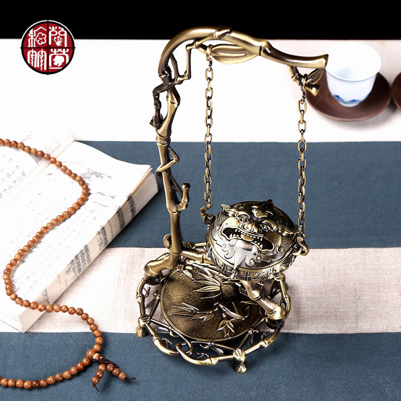 By patterns tea with parts bronze censer tea tea tea house furnishing articles incense fashion creative present