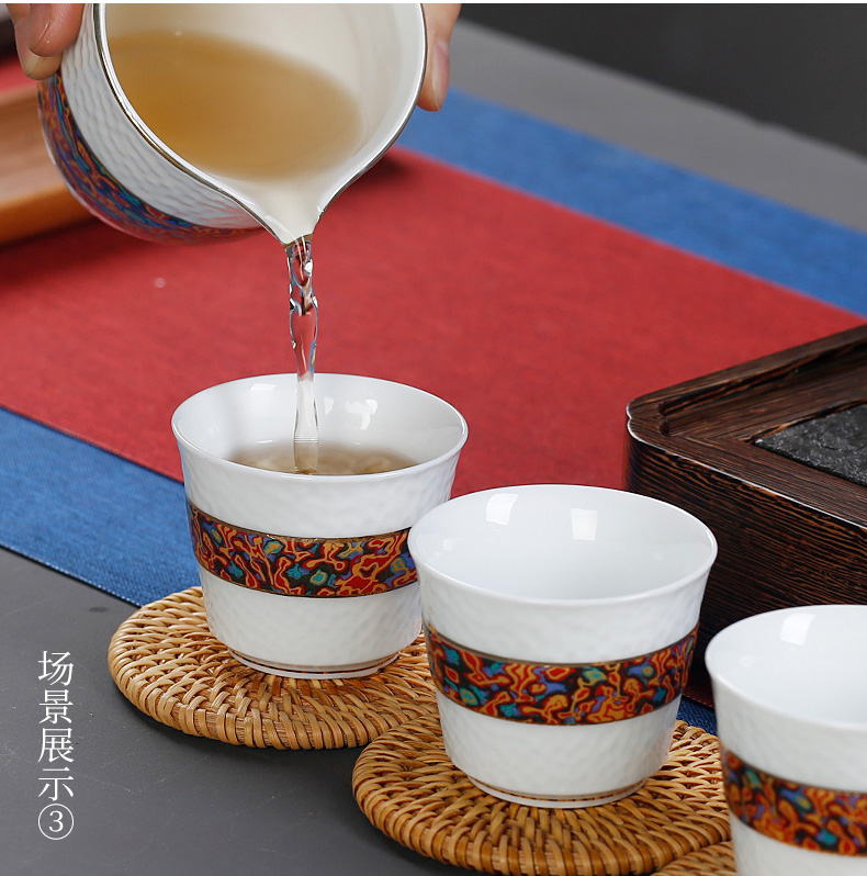 Kung fu tea cups at upstream ceramic cup individuality creative fashion Japanese big household small single tea taking master CPU