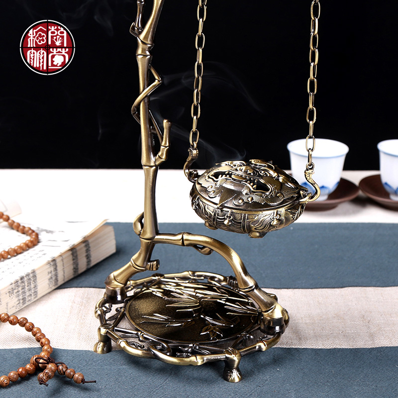 By patterns tea with parts bronze censer tea tea tea house furnishing articles incense fashion creative present